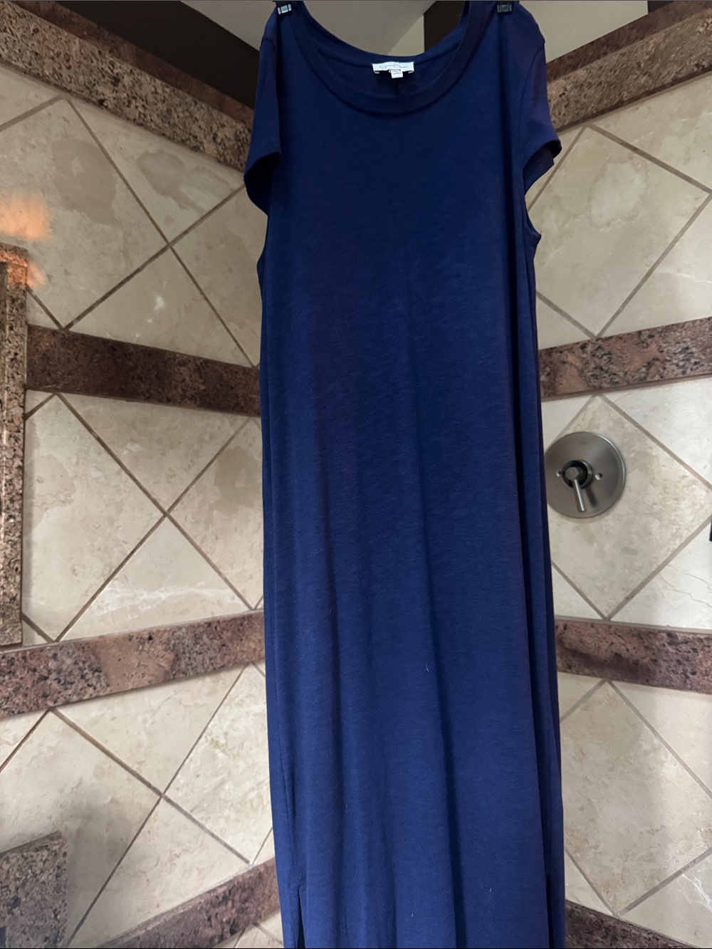 Jessica Simpson Navy Short Sleeve Maxi Dress